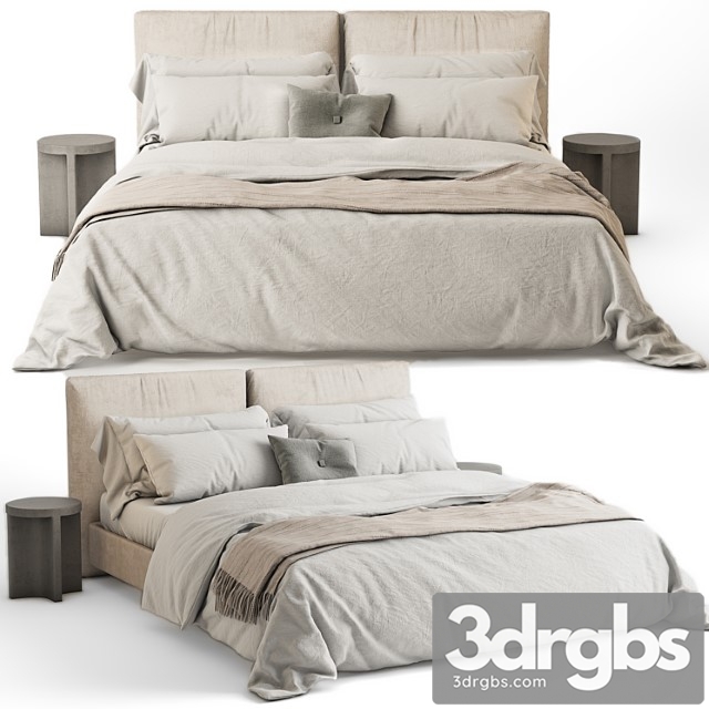 Meridiani oliver bed 01 2 3dsmax Download - thumbnail 1