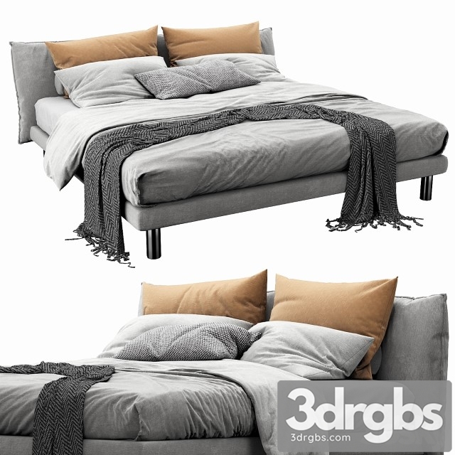 Meridiani Oliver Bed 3dsmax Download - thumbnail 1