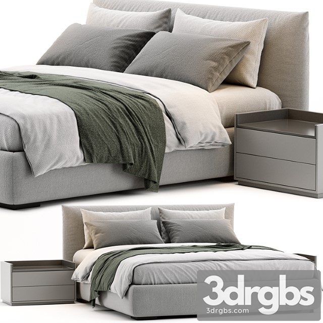 Meridiani scott bed 2 3dsmax Download - thumbnail 1