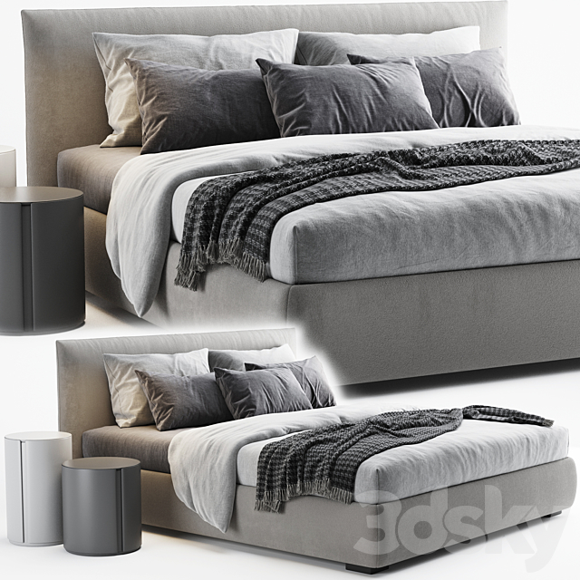 Meridiani scott bed 3DSMax File - thumbnail 2