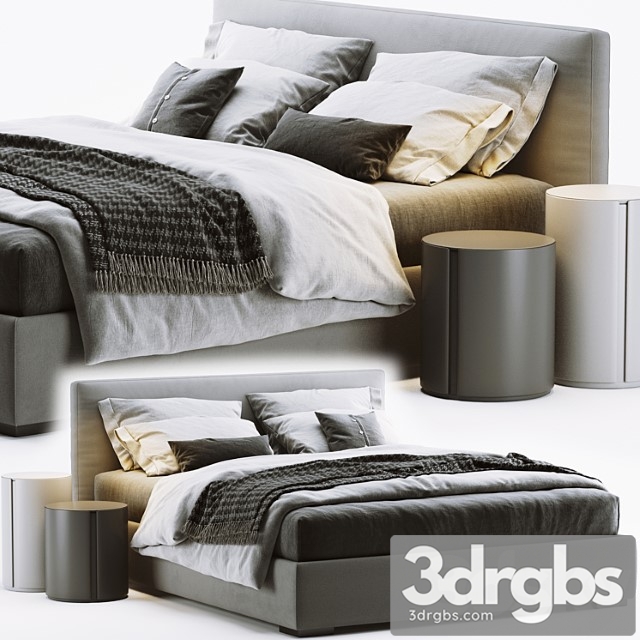 Meridiani stone bed 2 3dsmax Download - thumbnail 1