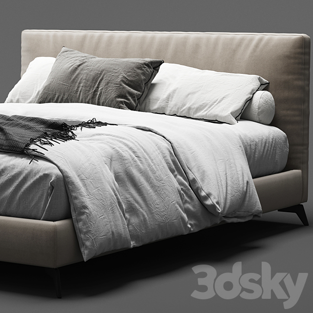 Meridiani Stone Up Bed 3DSMax File - thumbnail 4