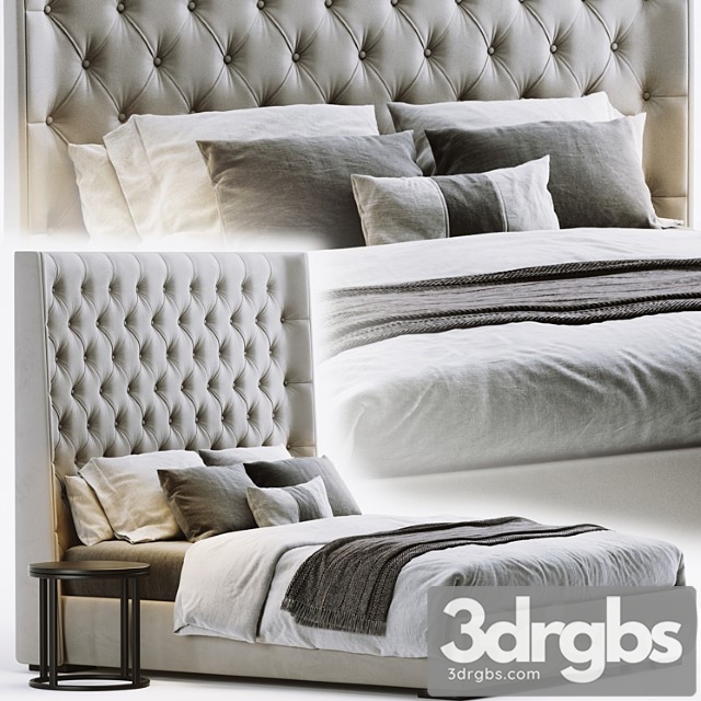 Meridiani Turman Bed 1 3dsmax Download - thumbnail 1