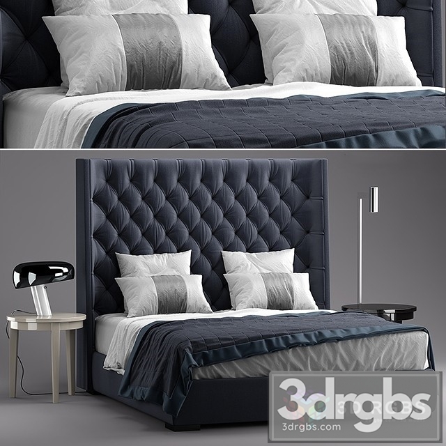 Meridiani Turman Bed 3dsmax Download - thumbnail 1