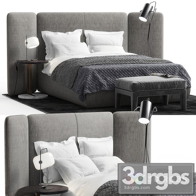 Meridiani Tuyo Bedroom Set 3dsmax Download - thumbnail 1