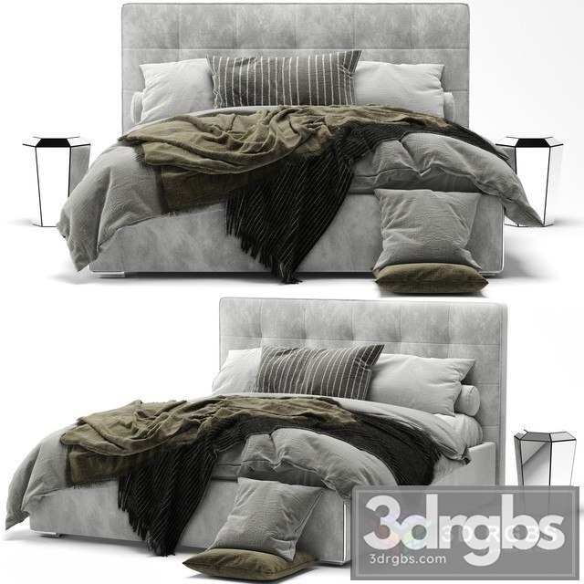 Mezzo Bed 3dsmax Download - thumbnail 1