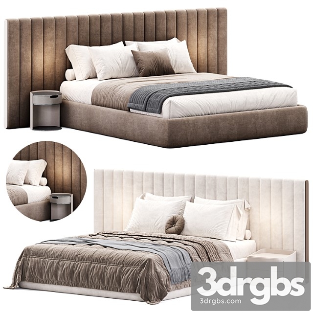 Milan Bed By Stylishclub 3 3dsmax Download - thumbnail 1