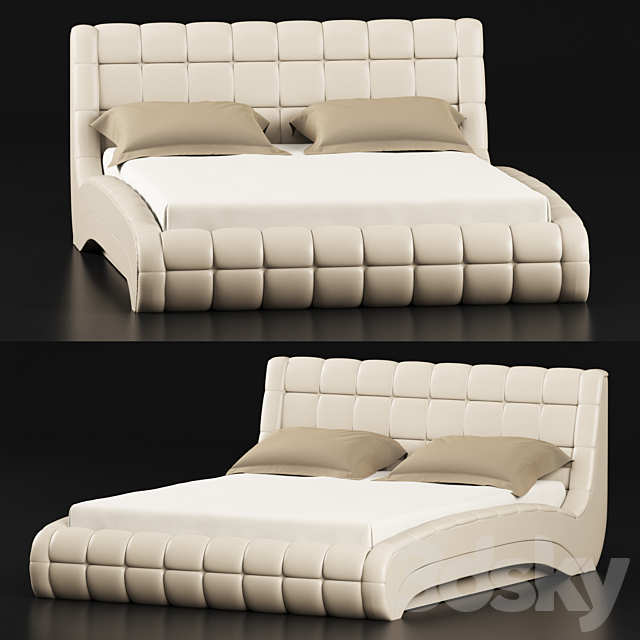 Milano bed 3ds Max - thumbnail 1