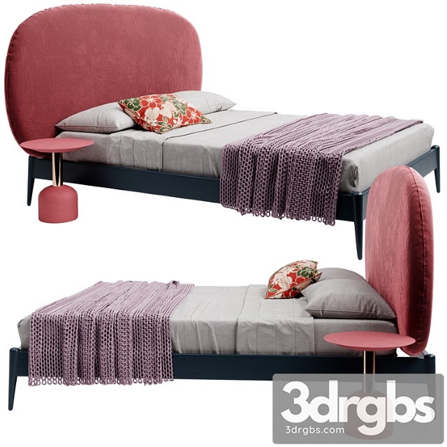 Miniforms Shiko Magnum Bed 3dsmax Download - thumbnail 1