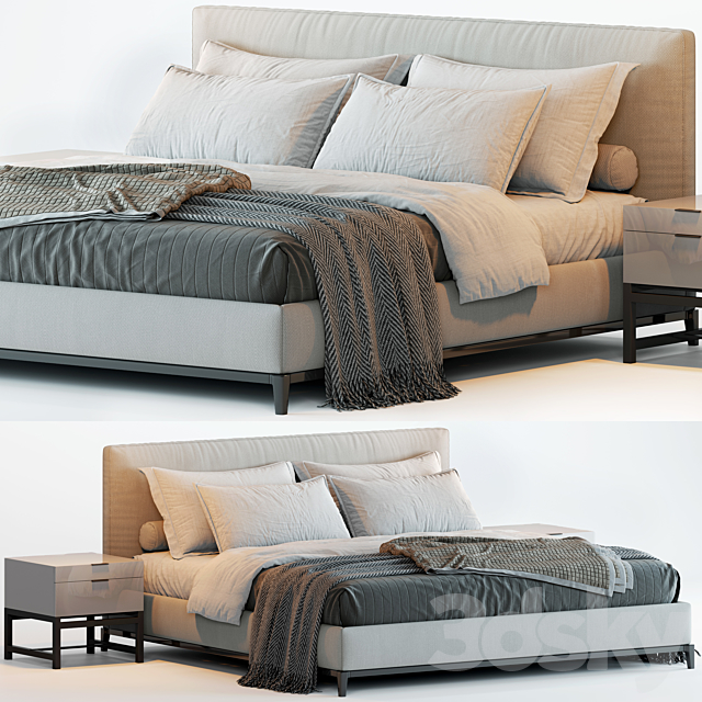 Minotti Andersen Bed 3DSMax File - thumbnail 1