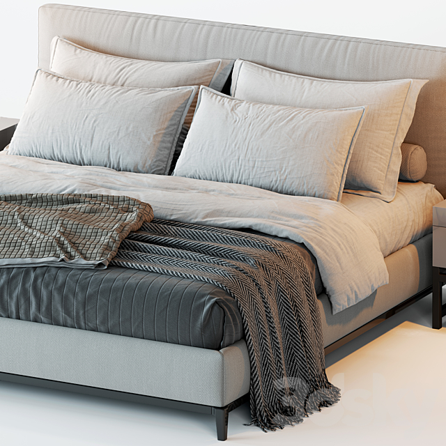 Minotti Andersen Bed 3DSMax File - thumbnail 2