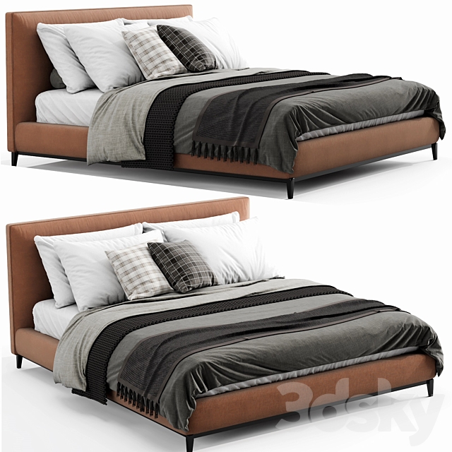 Minotti Andersen bed 3DSMax File - thumbnail 1