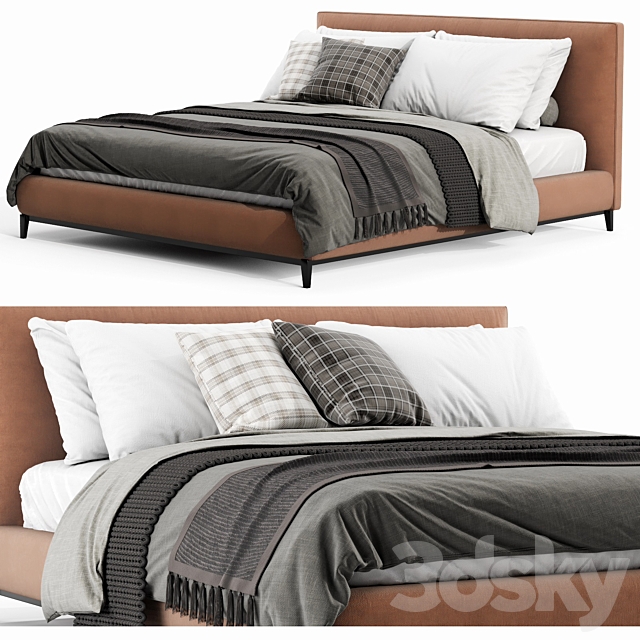 Minotti Andersen bed 3DSMax File - thumbnail 3