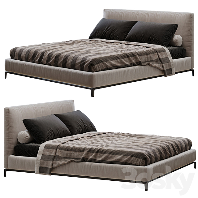 Minotti andersen bed 3DSMax File - thumbnail 1