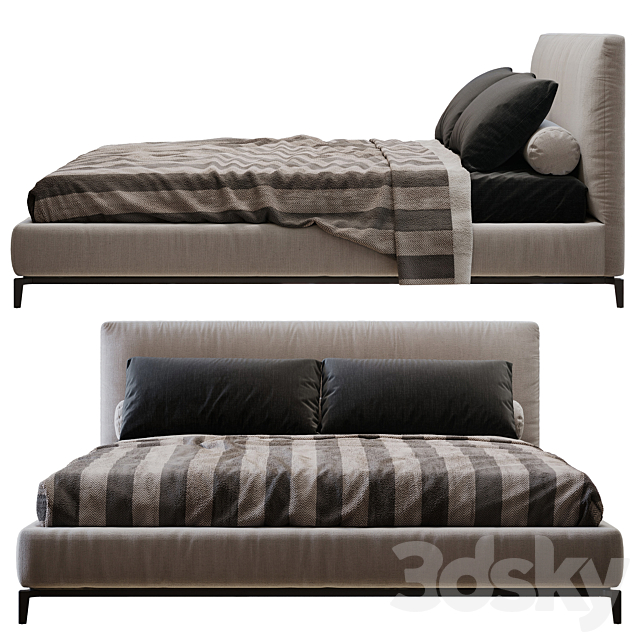 Minotti andersen bed 3DSMax File - thumbnail 2