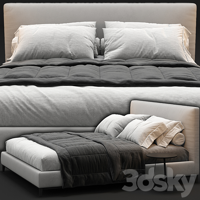 Minotti Andersen bed 3DSMax File - thumbnail 3