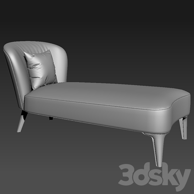 Minotti Aston Daybed With Pillow 3DSMax File - thumbnail 3