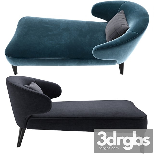 Minotti aston little daybed 2 3dsmax Download - thumbnail 1