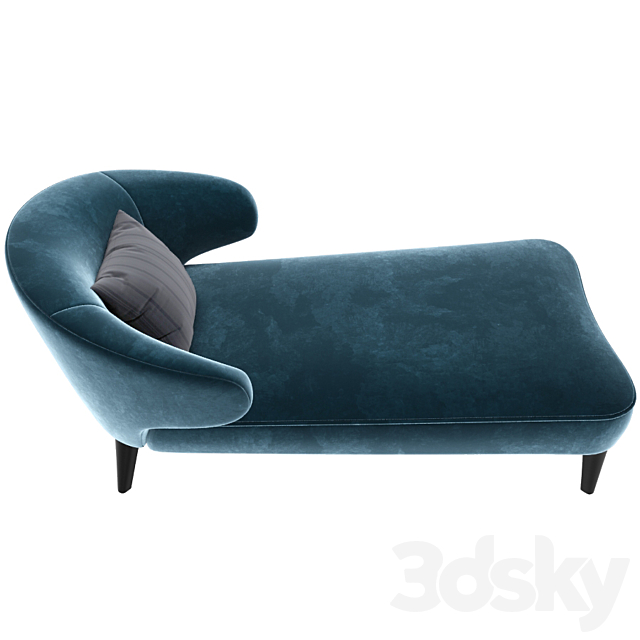 Minotti Aston Little Daybed 3DS Max Model - thumbnail 2