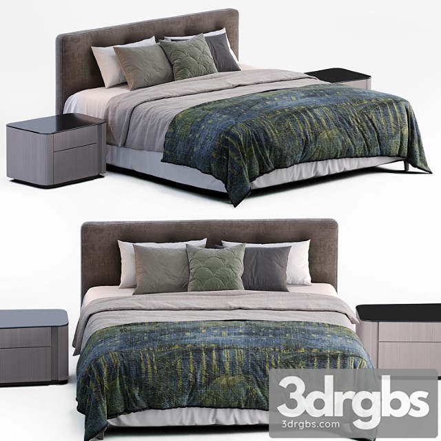 Minotti bed andersen 2 3dsmax Download - thumbnail 1