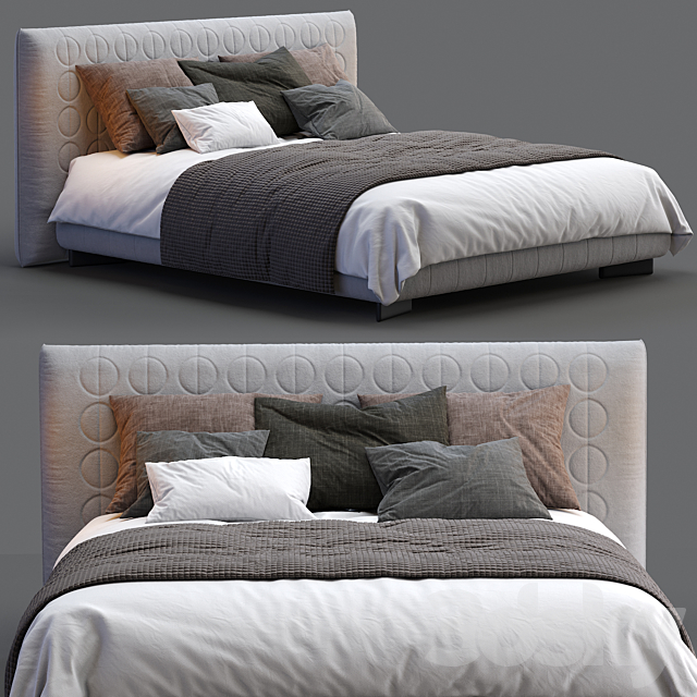 Minotti Bed CURTIS 3DSMax File - thumbnail 1