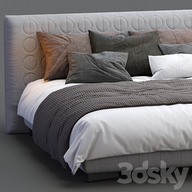 Minotti Bed CURTIS 3DSMax File - thumbnail 3