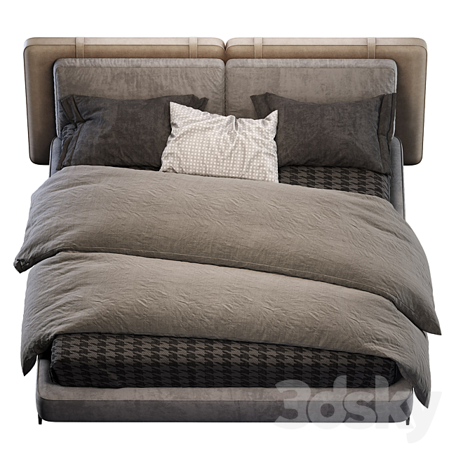 Minotti bed Tatlin “Soft” 3DSMax File - thumbnail 2