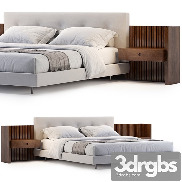 Minotti Brasilia Bed 1 3dsmax Download - thumbnail 1