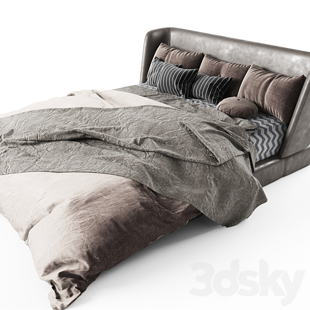 minotti creed bed 3DSMax File - thumbnail 3