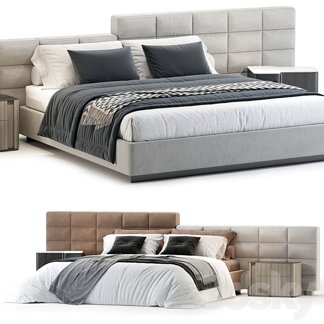 Minotti Lawrence Bed 3DSMax File - thumbnail 1