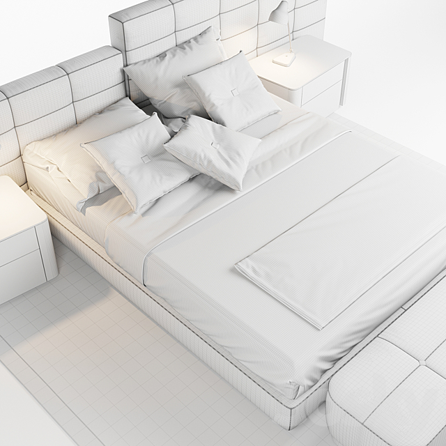 Minotti Lawrence Bed 3DSMax File - thumbnail 3