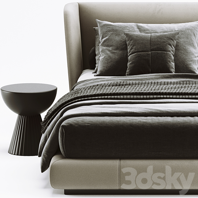 Minotti reeves bed 3DSMax File - thumbnail 3