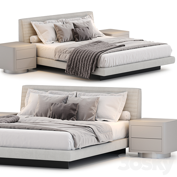 Minotti Roger 3DS Max Model - thumbnail 1