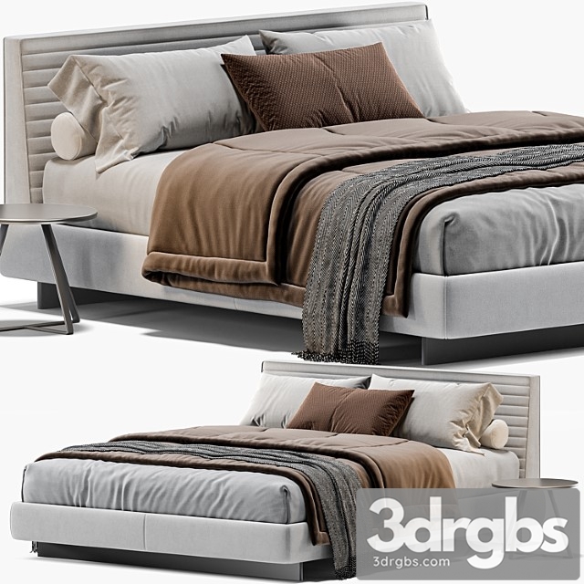 Minotti Roger Bed 3dsmax Download - thumbnail 1