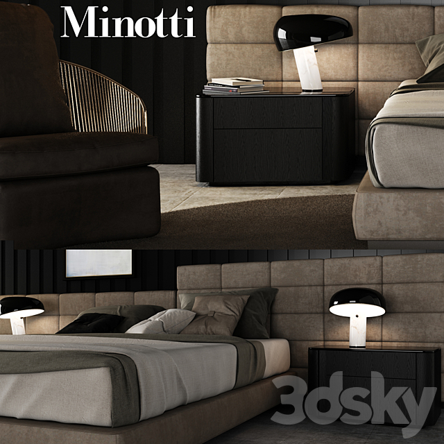 Minotti Set 04 3DSMax File - thumbnail 2