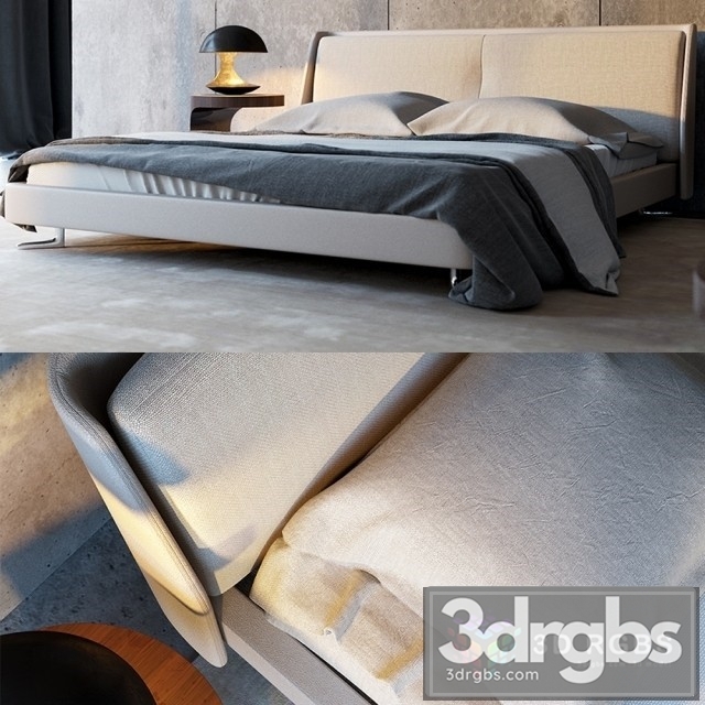 Minotti Spencer Bed 3dsmax Download - thumbnail 1