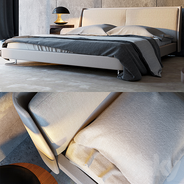 Minotti Spencer Bed 3DSMax File - thumbnail 1