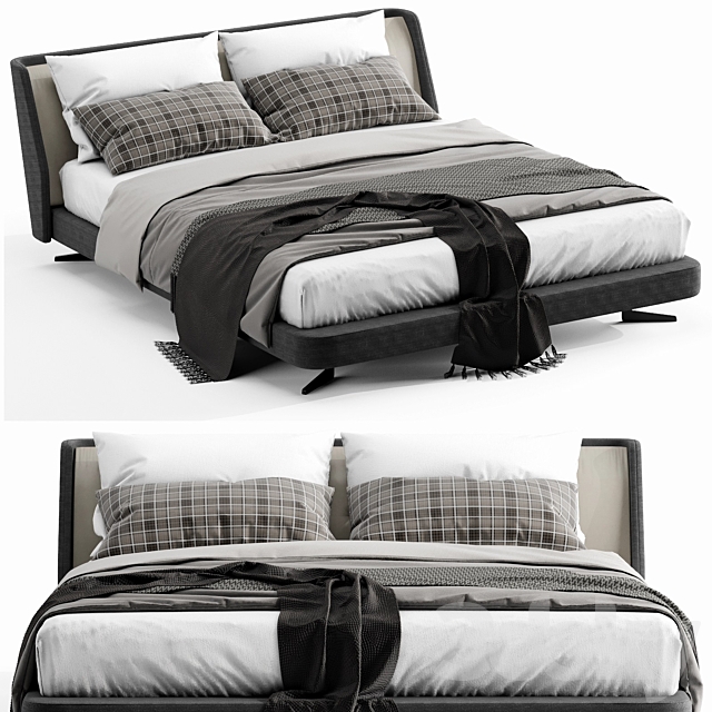 Minotti spencer bed 3DSMax File - thumbnail 1