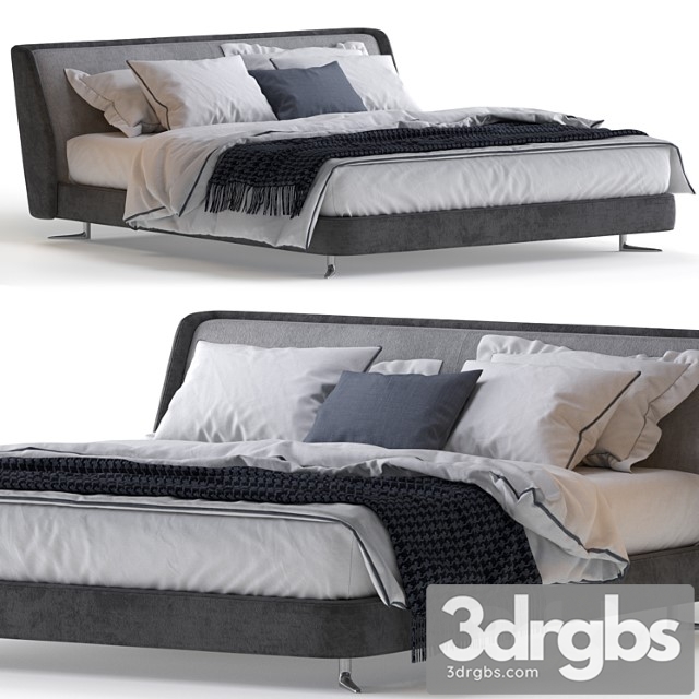 Minotti spencer bed_123 2 3dsmax Download - thumbnail 1