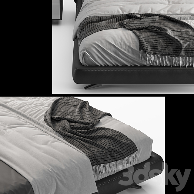 Minotti spencer bed_2 3DSMax File - thumbnail 3