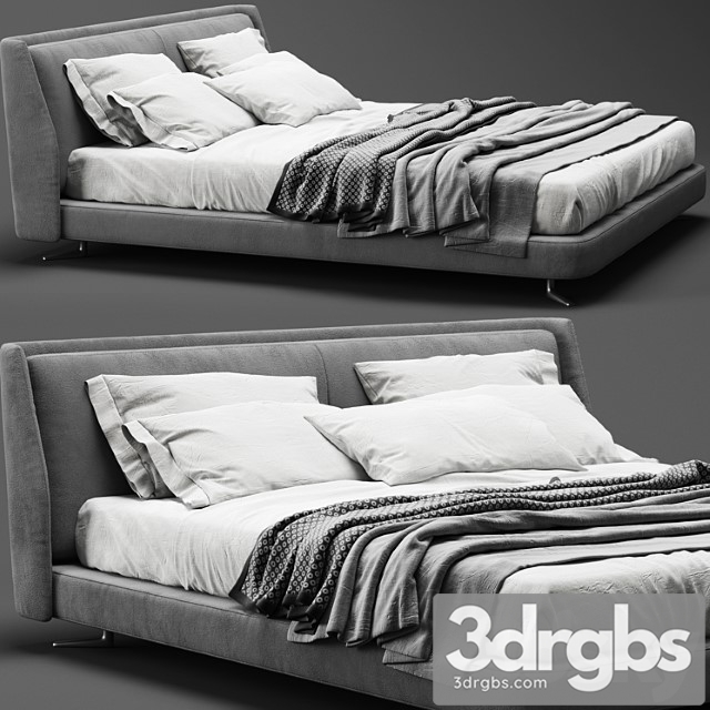 Minotti spencer bed_3 2 3dsmax Download - thumbnail 1