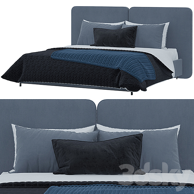 Minotti Tatlin Bed 2 3DSMax File - thumbnail 1