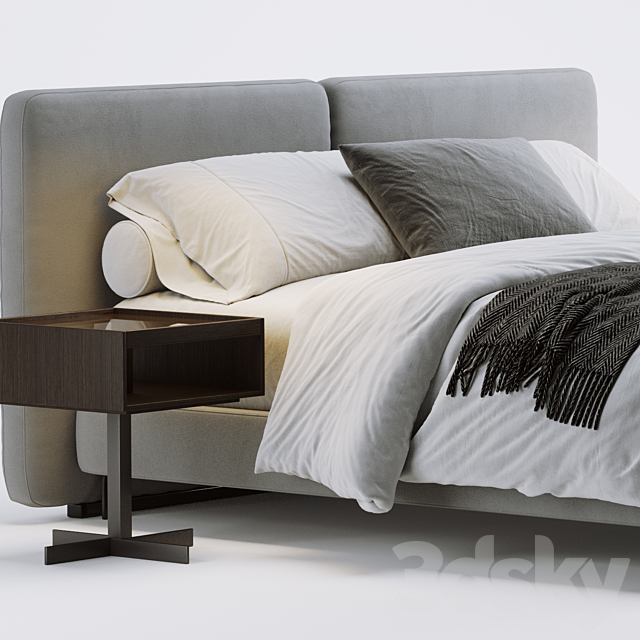 Minotti tatlin bed 3DSMax File - thumbnail 3