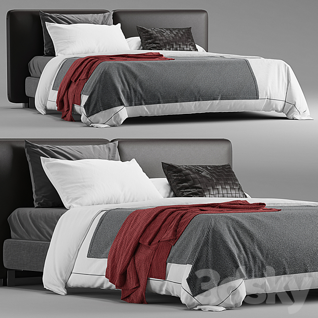 Minotti tatlin bed 3DSMax File - thumbnail 1