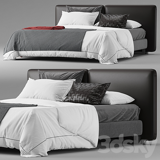 Minotti tatlin bed 3DSMax File - thumbnail 2