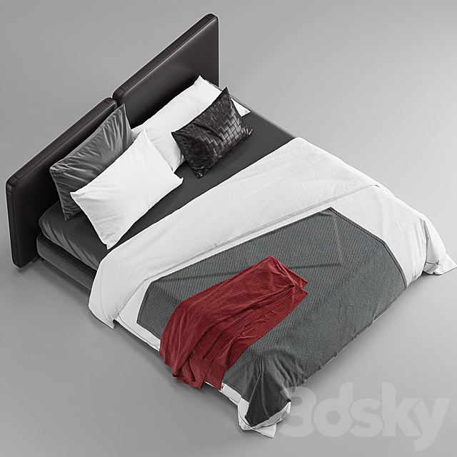 Minotti tatlin bed 3DSMax File - thumbnail 4