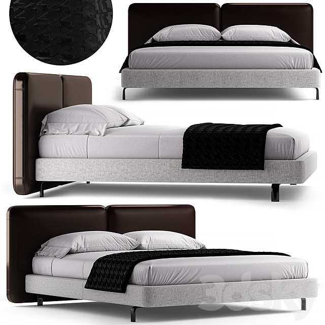 Minotti tatlin bed 3DSMax File - thumbnail 1