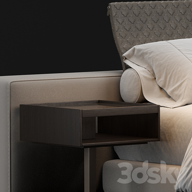 Minotti yang bed 3DSMax File - thumbnail 2