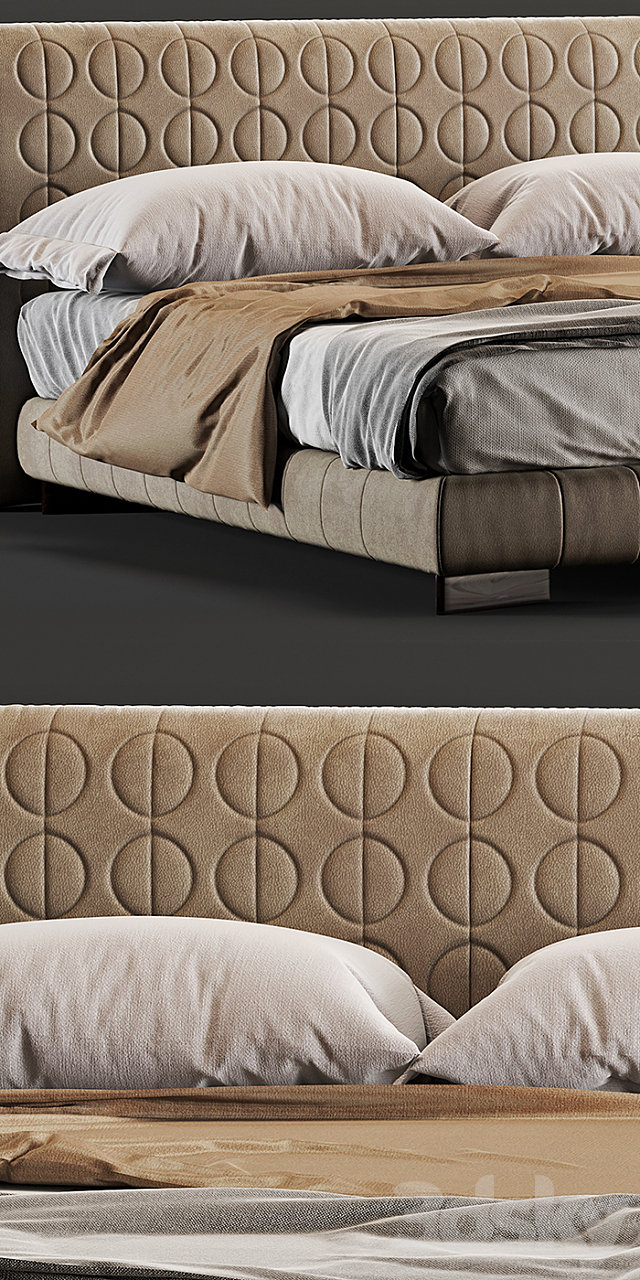 Minotti_Curtis_Bed 3DSMax File - thumbnail 2