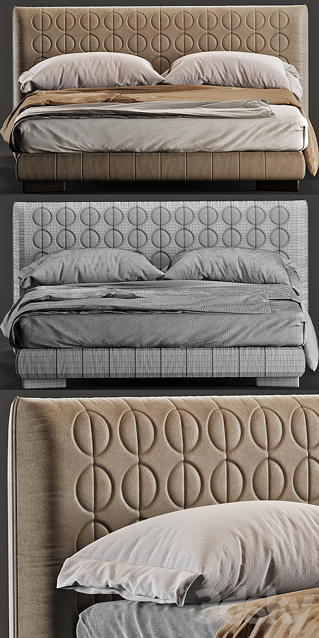 Minotti_Curtis_Bed 3DSMax File - thumbnail 3